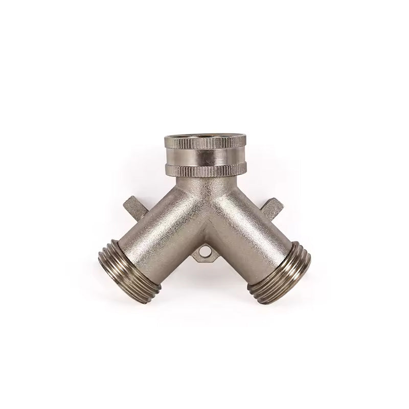GerainGarden Y Shaped Copper Tube/hose Water Connector Pipe Fitting