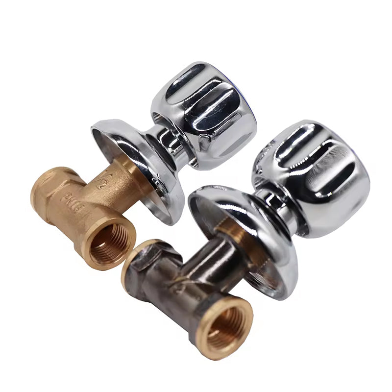 GerainConcealed Water Pipe Bronze Brass Stop Cock Valve