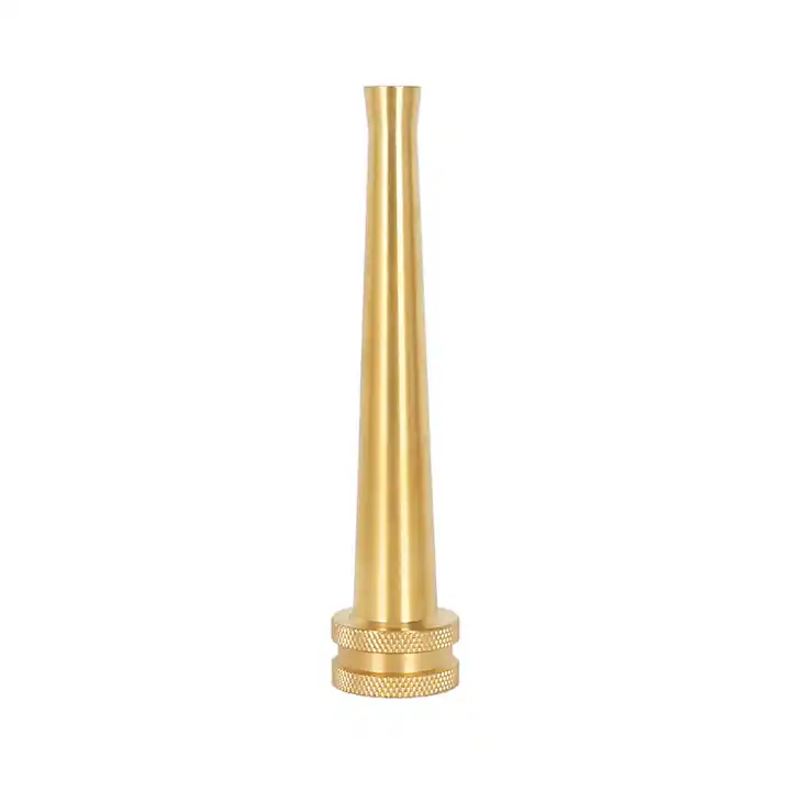 GeRain 6'' Solid Brass Twist High Pressure Garden Water Spray Gun Hose Nozzle