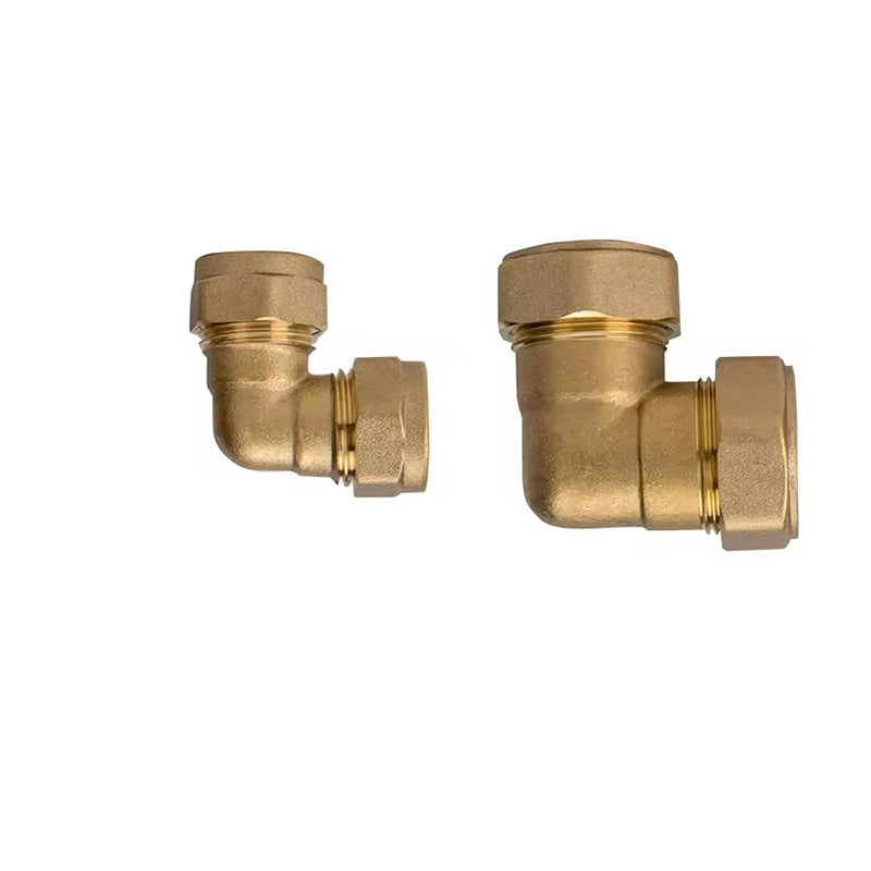 GerainFactory Making High Quality Female and Male Thread Brass Pipe Fittings 90 Degree Brass Elbow HX-8005