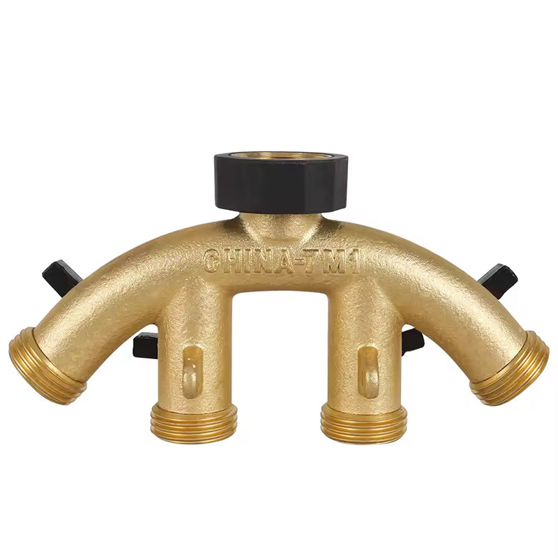 GerainGarden 4 Way 3/4 Hose Connector Water Splitter