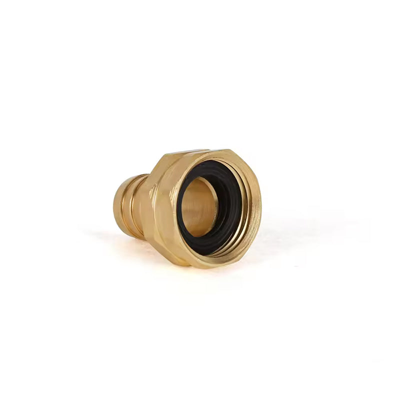 GerainGarden 3/4 Brass Hydraulic Coupling Pipe Fitting Hose Connector