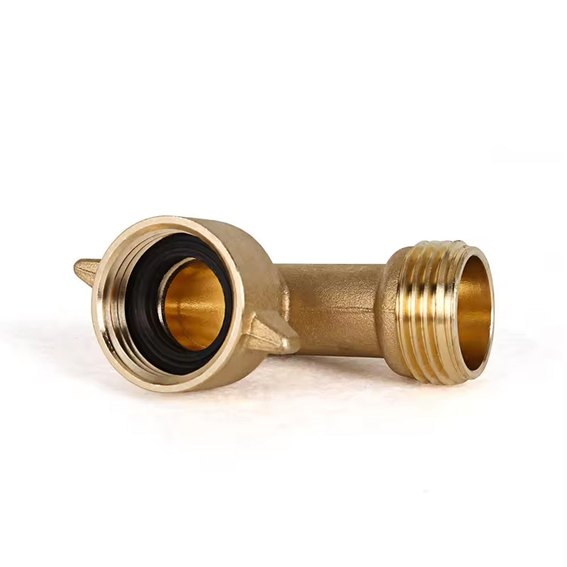 GerainGarden 2 Ways Brass Quick Coupling Hose Fitting Elbow Connector