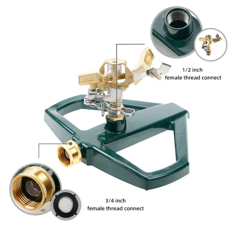 GeRain OEM ODM Impact Sprinkler Zinc Alloy Base Micro Irrigation Sprinklers for Garden