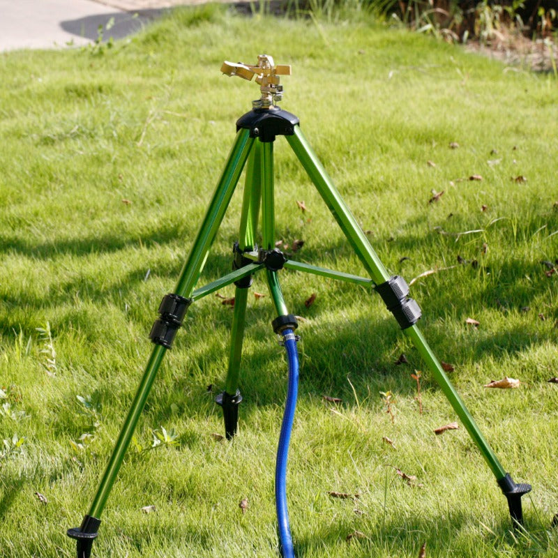 GeRain Hot Sell Green Aluminum Tripod Impact Sprinkler Water Garden for Lawn
