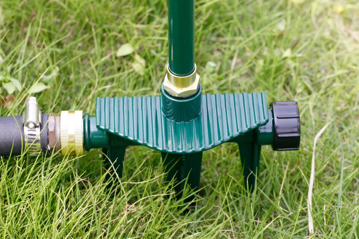 GeRain Hot Sale Watering Nozzle Sprinkler Rotating Brass 3-Arm High-Rise Telescoping Sprayer for Garden