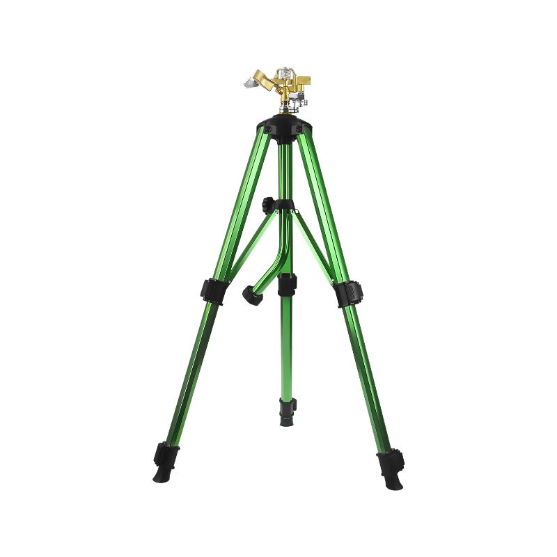 GerainFactory Sprinkler Weighted Impact Sprinkler on Tripod Base with Stakes