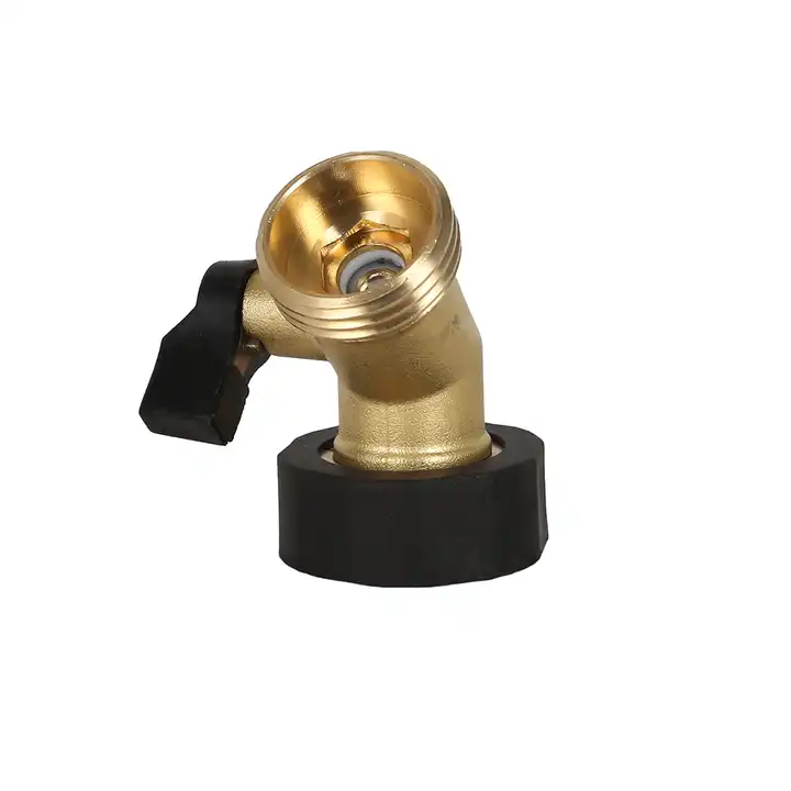 GeRain Acid Washed Brass Irrigation Water One Way Hose Shut Off Valve