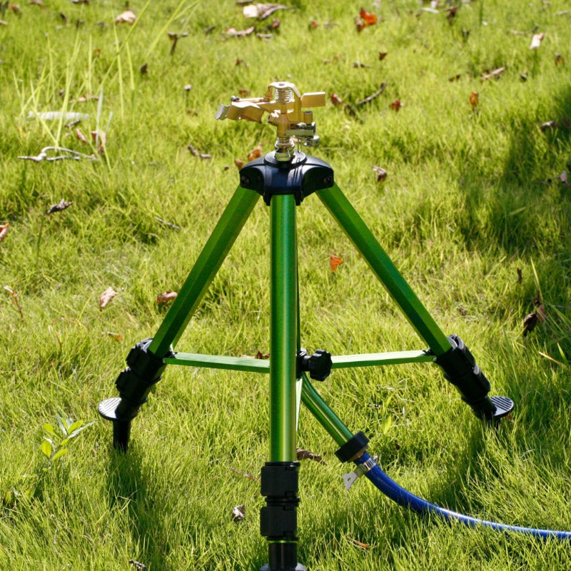 GeRain Hot Sell Green Aluminum Tripod Impact Sprinkler Water Garden for Lawn