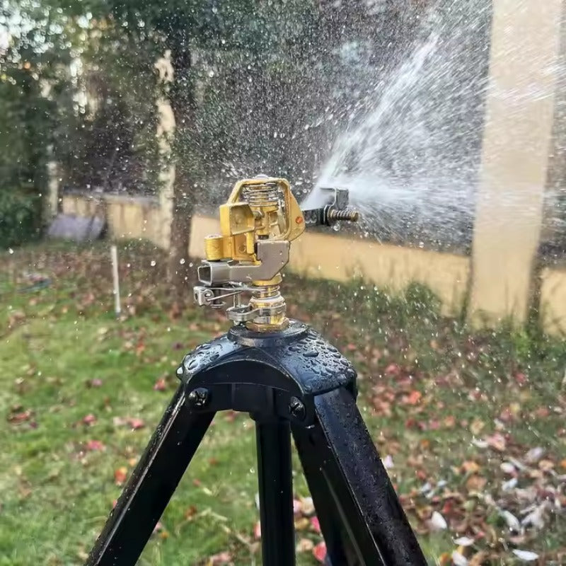 GeRain Hot Sell Black Aluminum Tripod Impact Sprinkler Water Garden