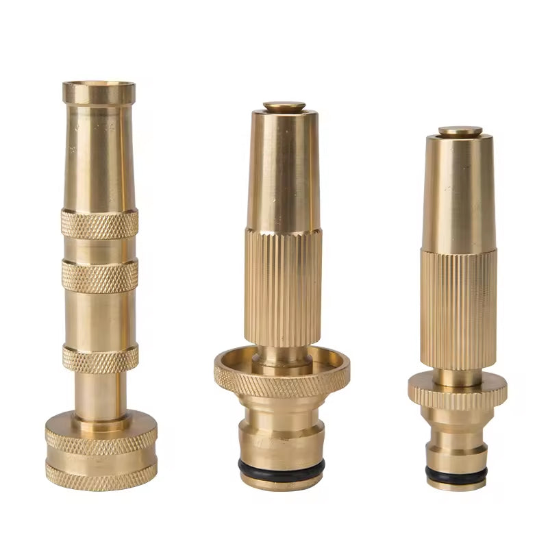 GerainHX-3437 Solid Brass Variable Flow Controls Hose Nozzle Garden Water Gun