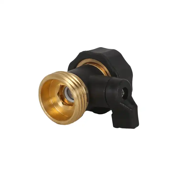 GeRain Garden Aluminum One Way Water Hose Shut Off Valve
