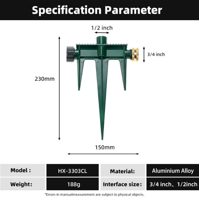 GeRain Sprinklers Aluminum Irrigation Tapes Step Spike for Garden Irrigation