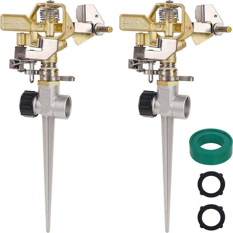 GerainAgriculture Water Irrigation Impact Sprinkler with Metal Spike