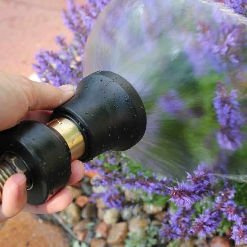 Gerain4'' Heavy Duty Brass Fireman Style Garden Water Hose Nozzle