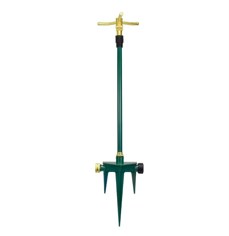 GeRain Hot Sale Watering Nozzle Sprinkler Rotating Brass 3-Arm High-Rise Telescoping Sprayer for Garden