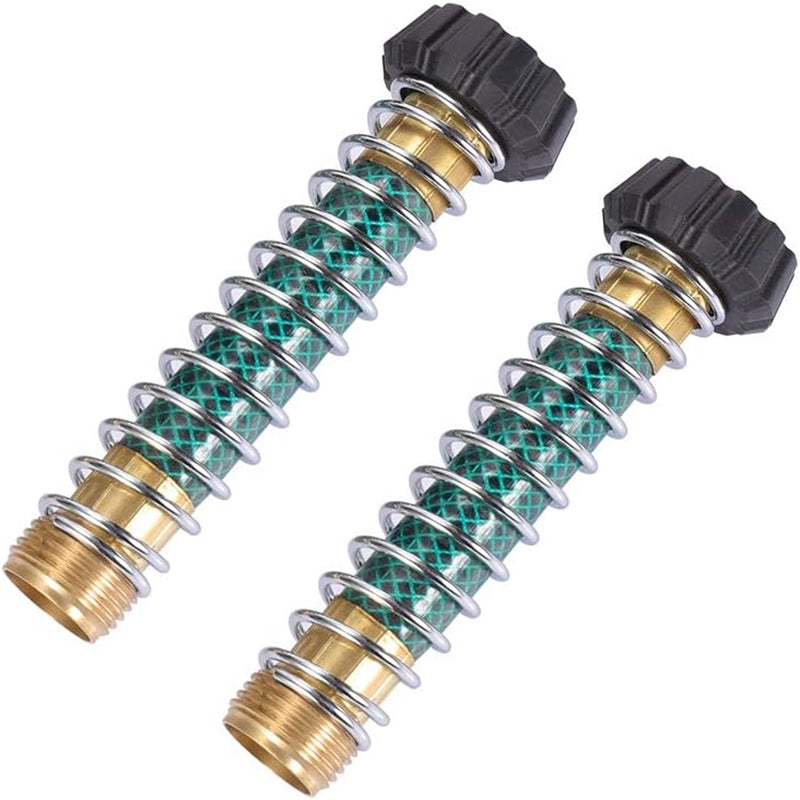 GerainBrass Garden Hose Coil Spring Protector Connector Coupling Adapter
