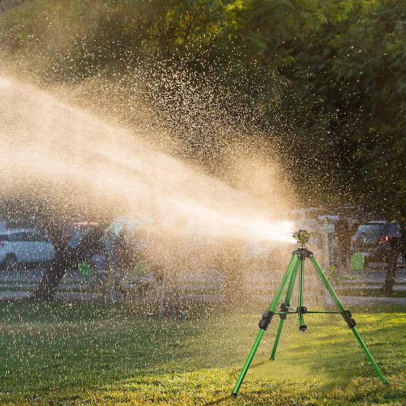 GeRainBest Price 360 Outdoor Irrigation Sprinklers with Metal Tripod Base