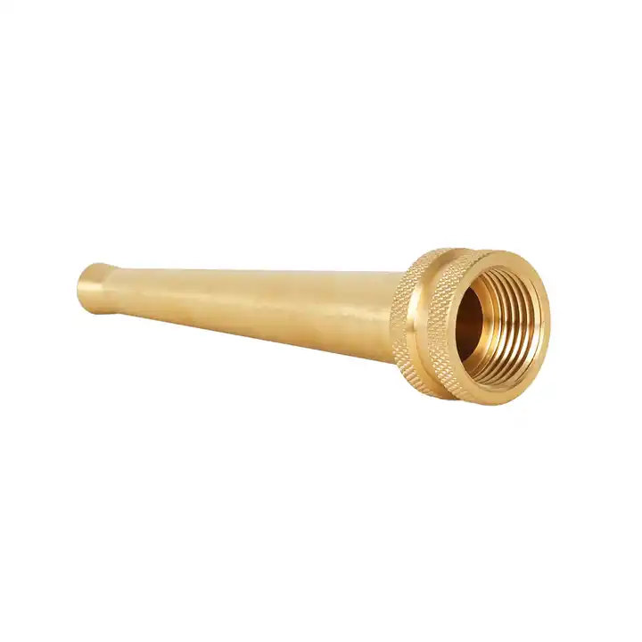 GeRain 6'' Solid Brass Twist High Pressure Garden Water Spray Gun Hose Nozzle
