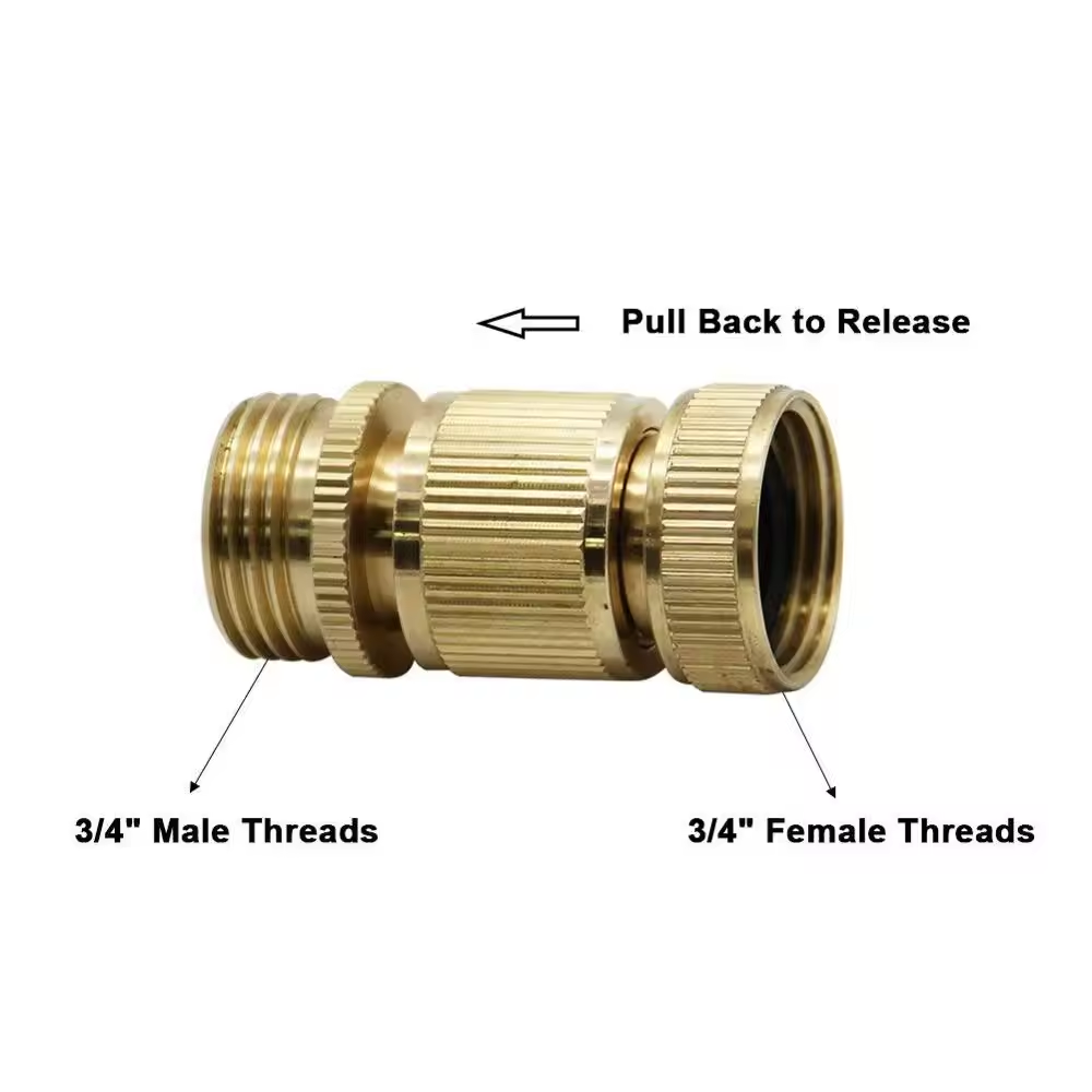 GerainFactory High Quality Pipe Fittings Brass Tap Adapter Screw Coupling Garden Hose Quick