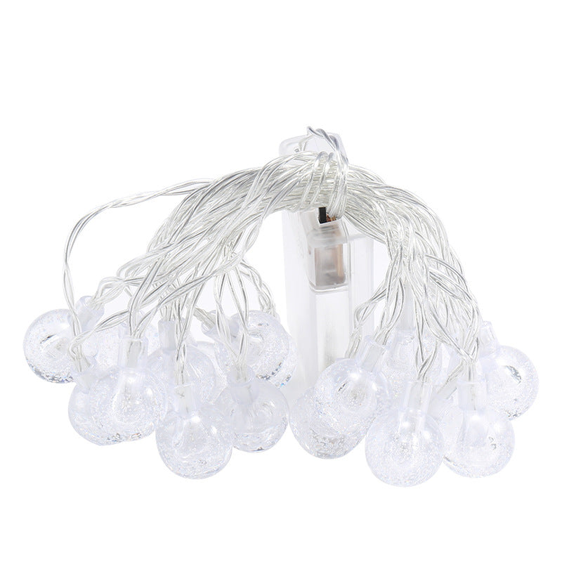 GerainBubble Ball Light String, Transparent Ball Light String, Christmas Light Crystal Ball Light String, Small Bulb Tent Outdoor Decorative Light