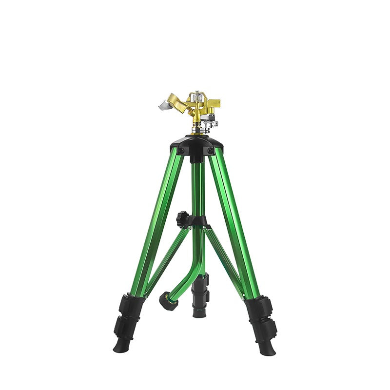 GerainFactory Sprinkler Weighted Impact Sprinkler on Tripod Base with Stakes
