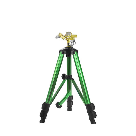 GerainFactory Sprinkler Weighted Impact Sprinkler on Tripod Base with Stakes