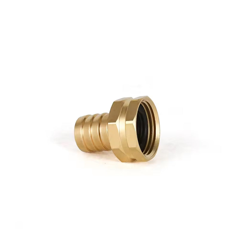 GerainGarden 3/4 Brass Hydraulic Coupling Pipe Fitting Hose Connector