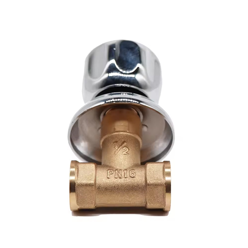GerainConcealed Water Pipe Bronze Brass Stop Cock Valve