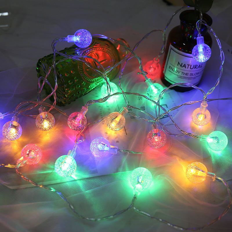 GerainBubble Ball Light String, Transparent Ball Light String, Christmas Light Crystal Ball Light String, Small Bulb Tent Outdoor Decorative Light