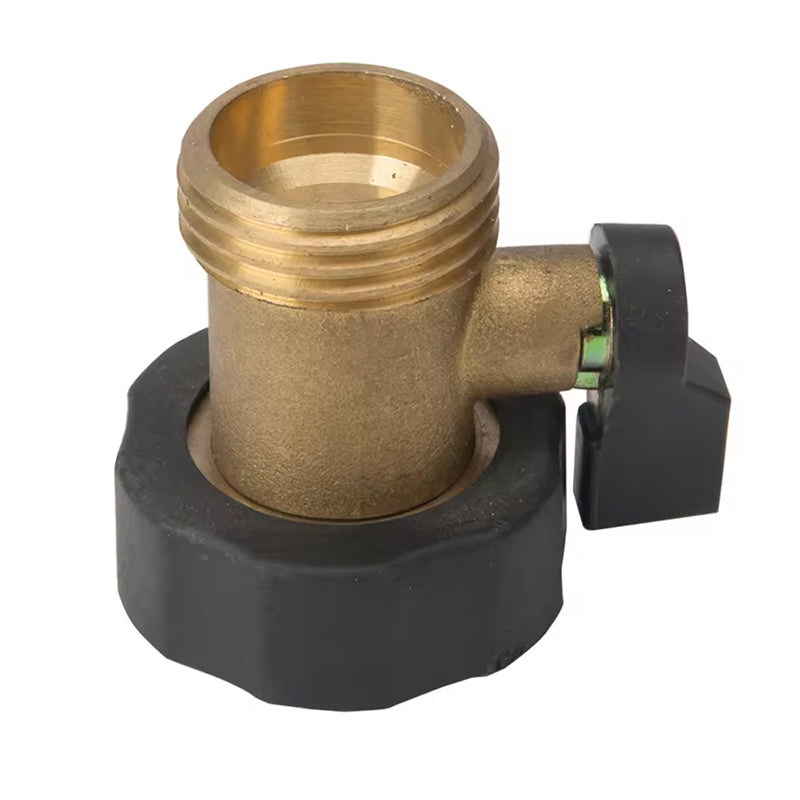 GeRain Garden Brass One Way Water Hose Shut Off Valve