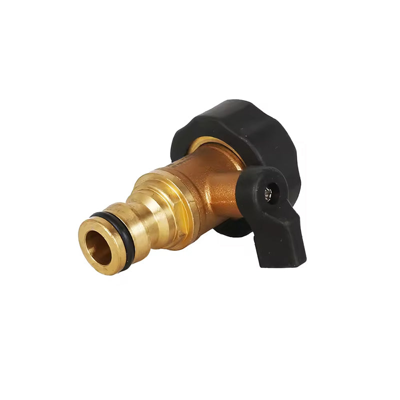 GerainGarden Accessory 3/4 " Hose Tap Connector Water One Way Flow Shut Off Valve