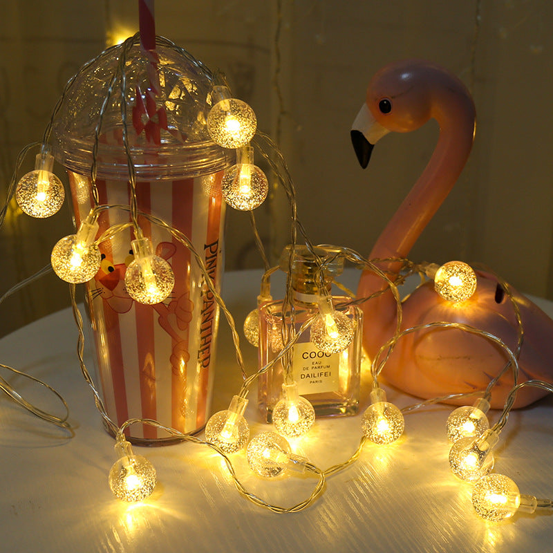 GerainBubble Ball Light String, Transparent Ball Light String, Christmas Light Crystal Ball Light String, Small Bulb Tent Outdoor Decorative Light