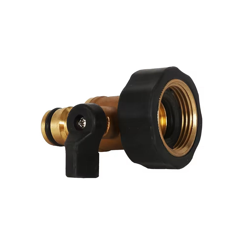 GerainGarden Accessory 3/4 " Hose Tap Connector Water One Way Flow Shut Off Valve