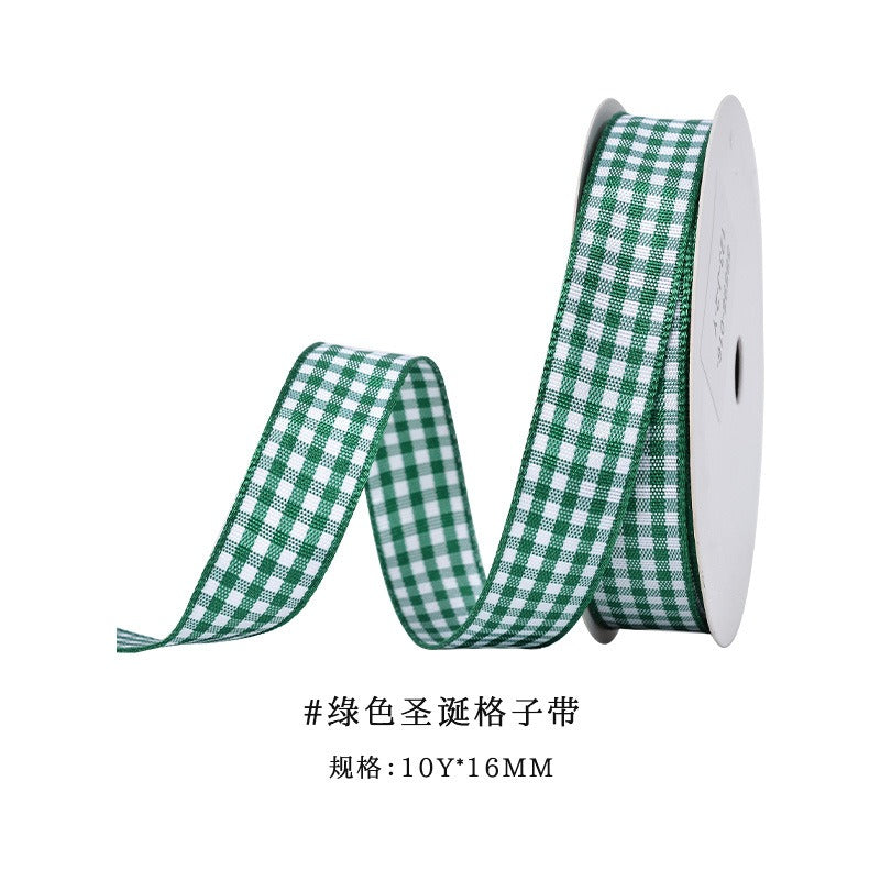 GerainChristmas Polyester Ribbon Diy Accessories Christmas Accessories Gift Box Packaging Christmas Ribbon Decoration Materials
