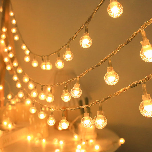 GerainBubble Ball Light String, Transparent Ball Light String, Christmas Light Crystal Ball Light String, Small Bulb Tent Outdoor Decorative Light