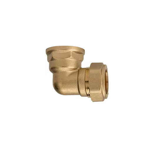 GerainFactory Making High Quality Female and Male Thread Brass Pipe Fittings 90 Degree Brass Elbow HX-8005