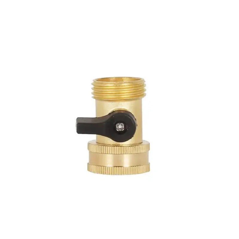 GerainBrass Hose Connector Water One Way Flow Shut Off Valve