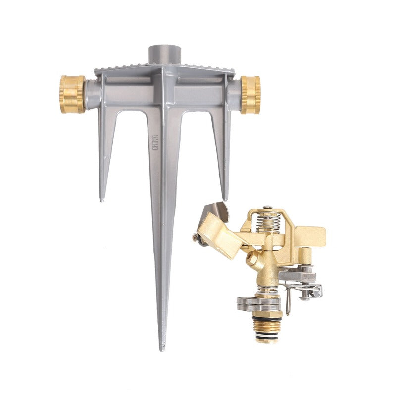 GeRain Irrigation 360 Degree Water-saving Impact Sprinkler with Metal Spike