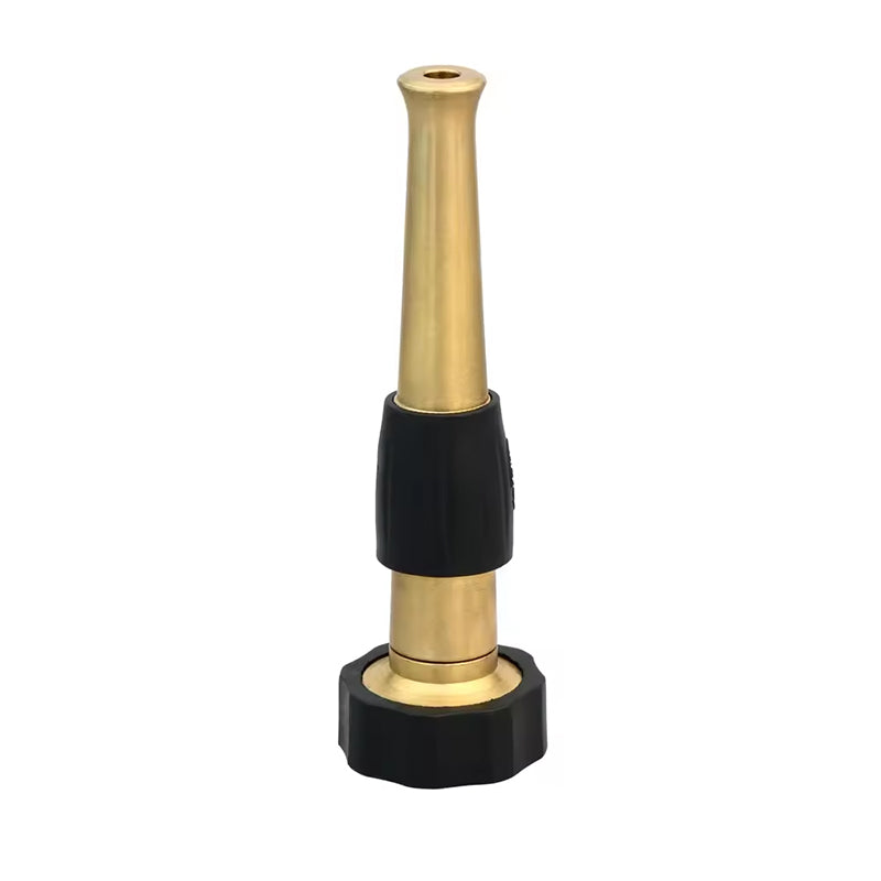 GerainHX-3451 4'' Solid Brass Variable Flow Controls Hose Nozzle Water Gun with Rubber