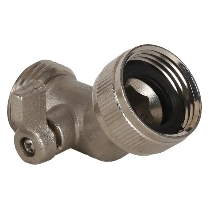 GeRain 45 Degree Garden Irrigation Accessory Brass Water One Way Hose Shut Off Valve