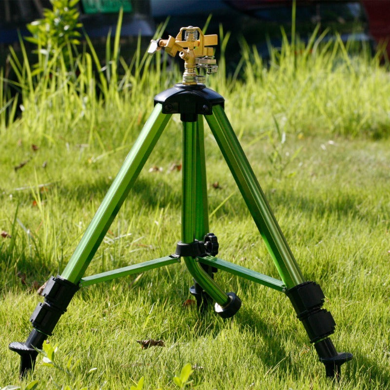 GeRain Hot Sell Green Aluminum Tripod Impact Sprinkler Water Garden for Lawn