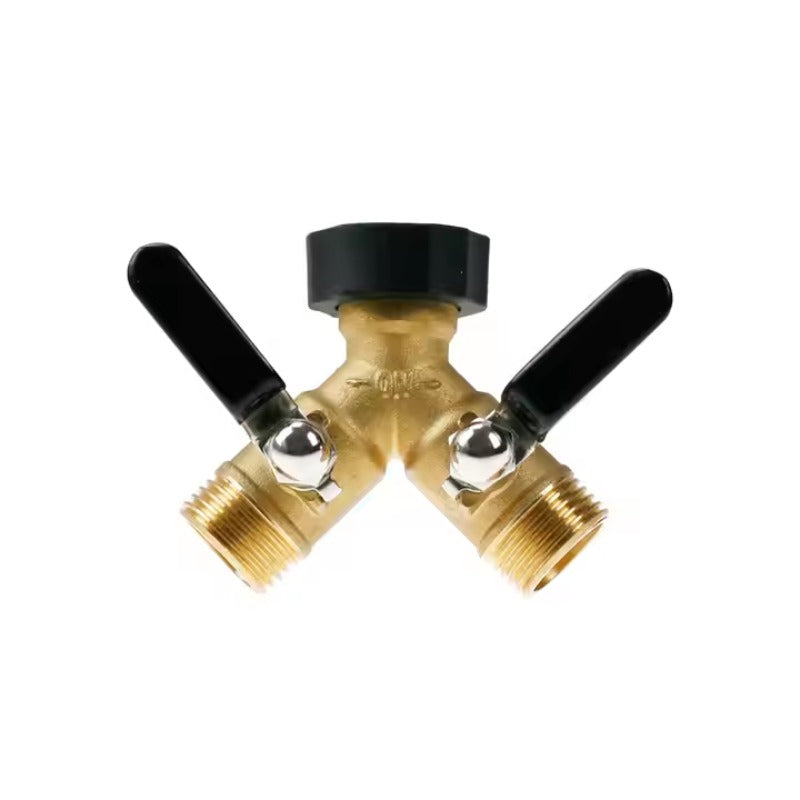 GeRain Extended Handle Garden Hose Connector Splitter Labor-Saving Water Splitter Splitter Valve for Garden