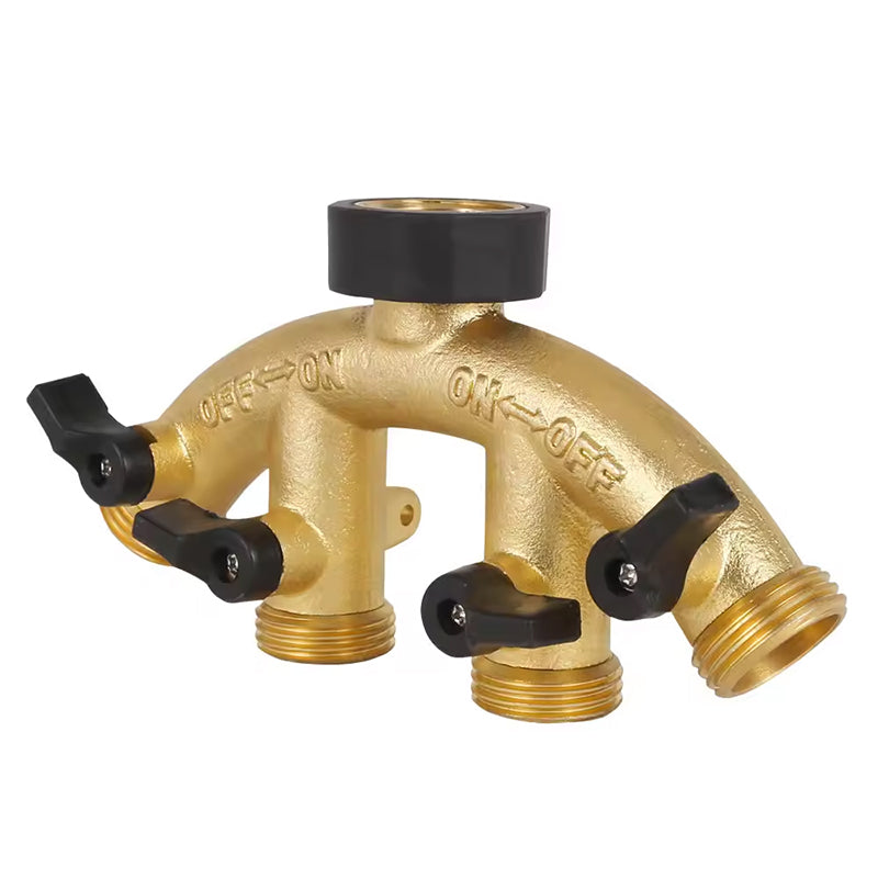 GerainGarden 4 Way 3/4 Hose Connector Water Splitter