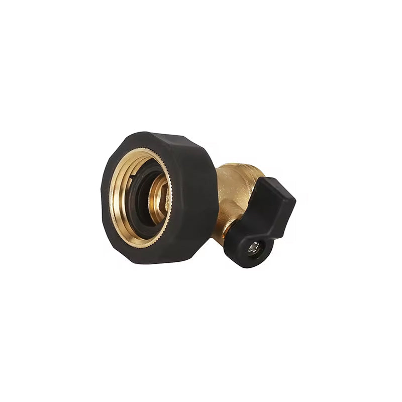 GeRain Garden Brass One Way Water Hose Shut Off Valve