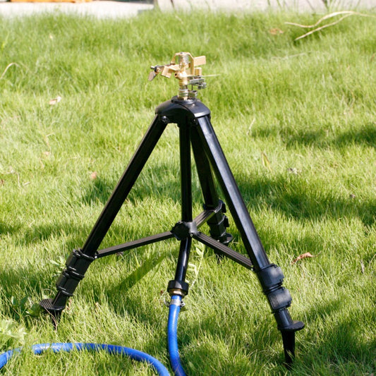 GeRain Hot Sell Black Aluminum Tripod Impact Sprinkler Water Garden