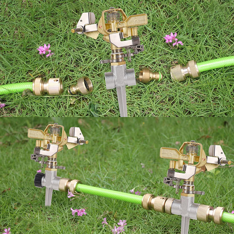 GerainAgriculture Water Irrigation Impact Sprinkler with Metal Spike