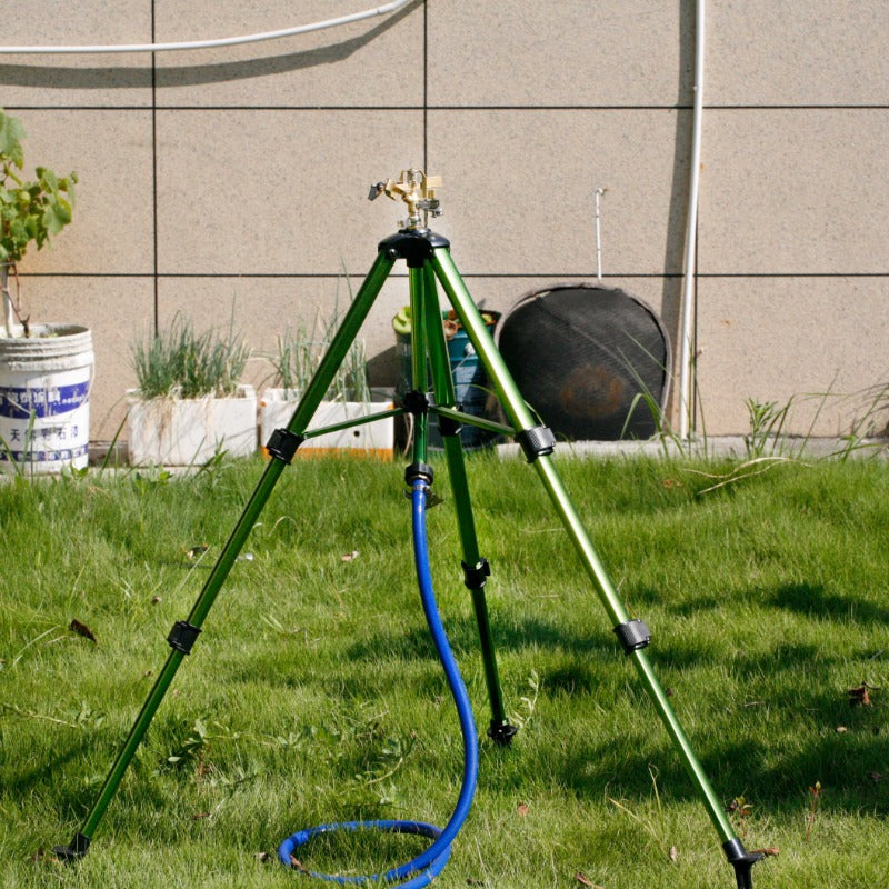 GeRain Hot Sell Green Aluminum Tripod Impact Sprinkler Water Garden for Lawn