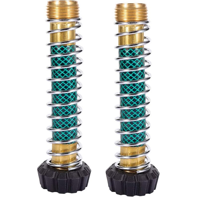 GerainBrass Garden Hose Coil Spring Protector Connector Coupling Adapter