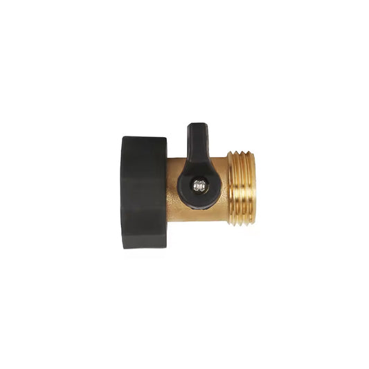 GeRain Garden Brass One Way Water Hose Shut Off Valve